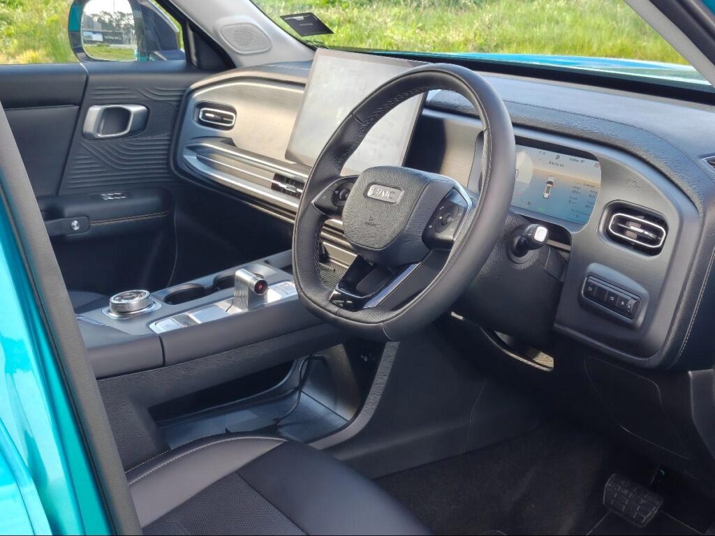 Interior view of the BAIC B30 SUV Premium Adventure Hybrid AWD cockpit